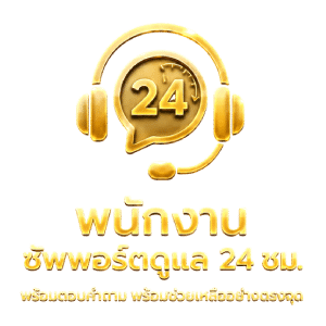 พนักงานซัพพอร์ตดูแล 24 ชม.